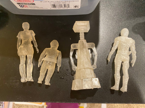 Aled 4x einzigartige Prototyp-Figuren von Buck Rogers