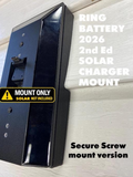 Solar Charger MOUNT fits Ring Battery (2nd gen) solar charger (newest model) Ring battery plus and pro (newest model) For siding