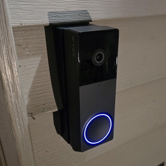Wyze DUO Video Doorbell Mount for Vinyl, Hardi board, Aluminum, Cedar [Choose Siding and Color]