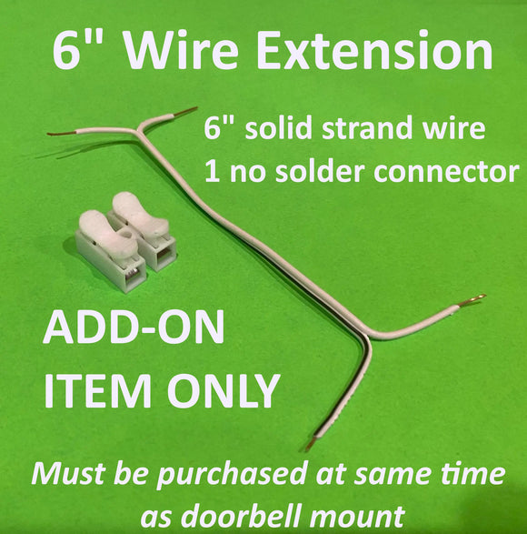 6-Zoll-Kabelverlängerungsset für ALLE Videotürklingeln! Wird mit Stecker und vormontiertem 6-Zoll-Zusatzkabel geliefert. SUPER EINFACH. Zwei Klicks und fertig!