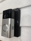 HOA-geprüft, KEINE LÖCHER, kein Bohren, Solarladegerät-Halterung für 4" Vinyl 3, Video Doorbell 3 Plus, 4 und Battery Doorbell Plus, Ring 2, Ring Original, nur für Vinyl-Verkleidungen