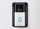HOA-geprüft, KEINE LÖCHER, kein Bohren, Solarladegerät-Halterung für 4" Vinyl 3, Video Doorbell 3 Plus, 4 und Battery Doorbell Plus, Ring 2, Ring Original, nur für Vinyl-Verkleidungen