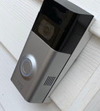 Halterung passend für Ring Video Doorbell, Battery Doorbell Plus, Battery Doorbell PRO, Original, Ring 2, Ring 2. Generation, Ring 2020, Ring 4, Ring 3, Ring 3 PLUS, abgewinkelte Türklingelhalterung für Zedernholz, Zement, Vinylverkleidung