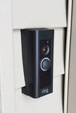 RING Wired Doorbell Plus (auch bekannt als Video Doorbell Pro 1) und Premium-Türklingelhalterung für Vinyl, Hardi-Platten, Aluminium, Zeder [Verkleidung auswählen] [5 Farben]