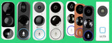 Hikvision DS-HD1, RCA (hsdb2a), EzViz (db1), LaView, Nelly's und LTS Video-Türklingelhalterung für Vinyl, Hardi-Board, Aluminium, Zeder
