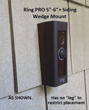 RING Wired Doorbell Pro (Video Doorbell Pro) Wired Doorbell Plus  premium Doorbell Mount for Vinyl, Hardi board, Aluminum, Cedar [Choose Siding] [5 colors]