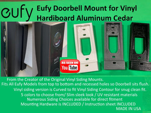 Eufy 1080p 2k ,Lorex ,Vivint , Aosu Doorbell Mount for Vinyl, Hardi bo –  NearlyNewModels