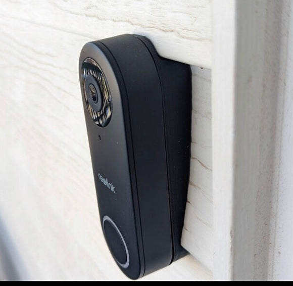 Reolink POE und WLAN Smart Video-Türklingelhalterung für Vinyl, Hardi-Board, Aluminium, Zeder [Verkleidung auswählen] [5 Farben]