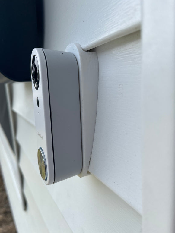 Solar Charger Installing Ring Doorbell On Vinyl Siding Nest