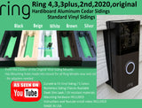 Ring 4, 3 , 3 PLUS, Ring 2nd Gen (2020 model) Ring 2, Battery Plus and Original, Zmodo Greet & Greet HD, Angle Doorbell Mount for Cedar, Cement, Vinyl siding