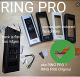 RING Wired Doorbell Plus (auch bekannt als Video Doorbell Pro 1) und Premium-Türklingelhalterung für Vinyl, Hardi-Platten, Aluminium, Zeder [Verkleidung auswählen] [5 Farben]