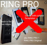 Ring Wired Doorbell Pro (Video Doorbell Pro 2) Türklingel-Premiumhalterung für Vinyl, Hardi-Platten, Aluminium, Zeder [Verkleidung auswählen] [5 Farben]
