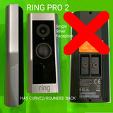 RING Wired Doorbell Plus (auch bekannt als Video Doorbell Pro 1) und Premium-Türklingelhalterung für Vinyl, Hardi-Platten, Aluminium, Zeder [Verkleidung auswählen] [5 Farben]